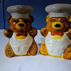 Charming Bear Chef Salt and Pepper Shakers